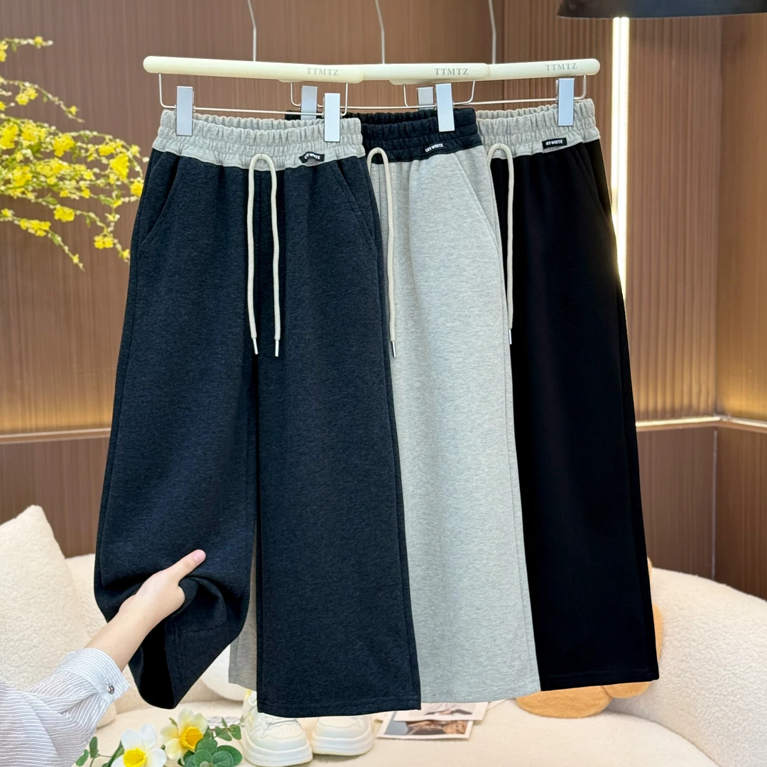 【实体品质.加绒】女童阔腿裤中大童休闲裤儿童宽松直筒裤子2883