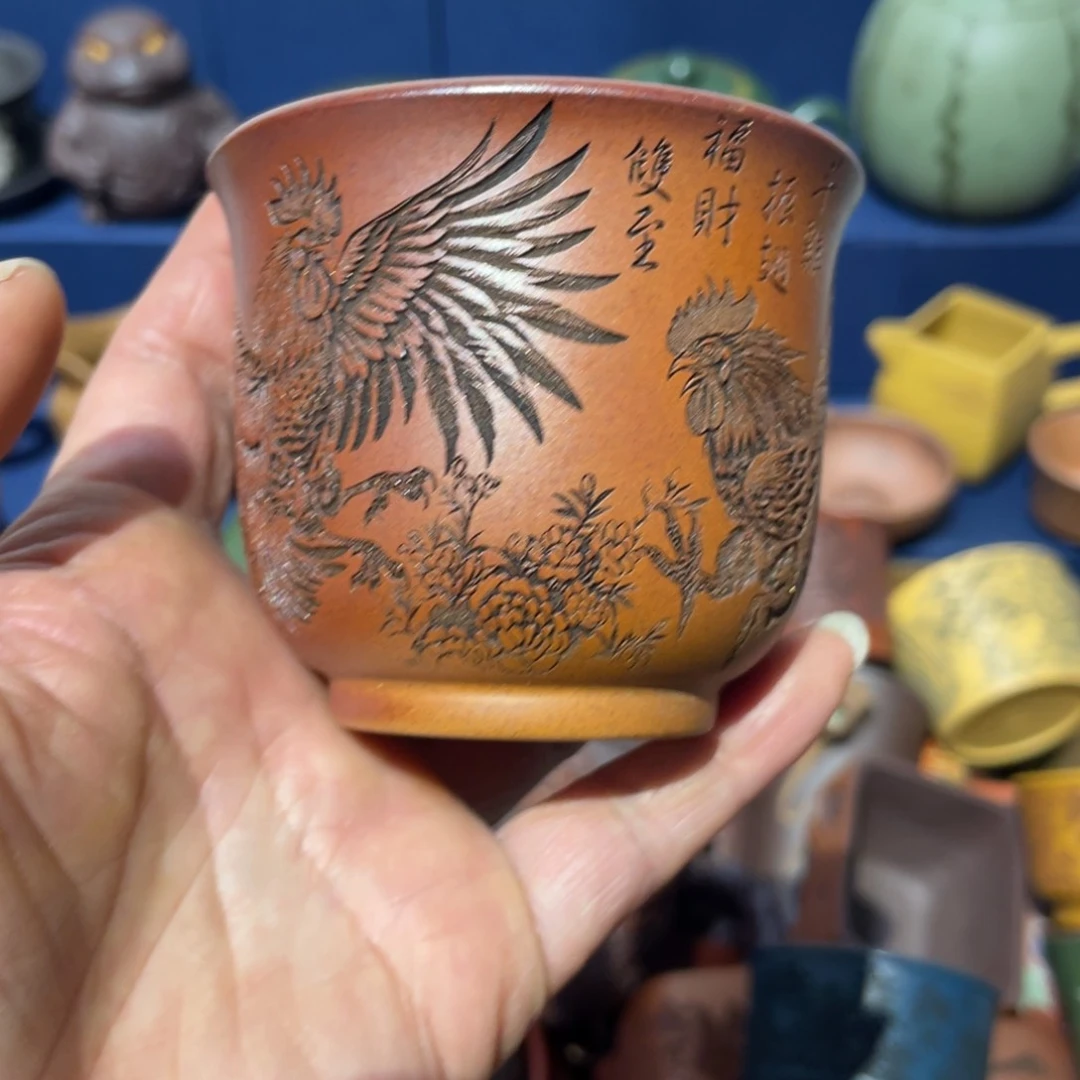 原矿紫砂手工主人杯