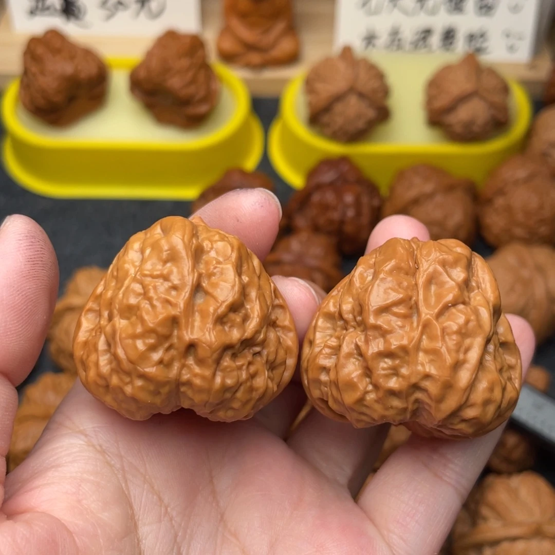 文玩核桃把件三角37