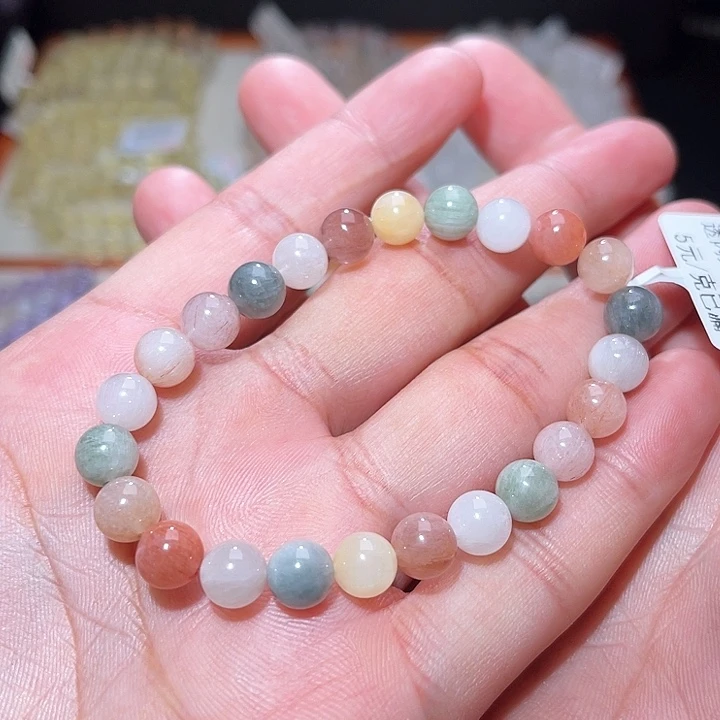 水晶手链未镶嵌162号主图手串  7+