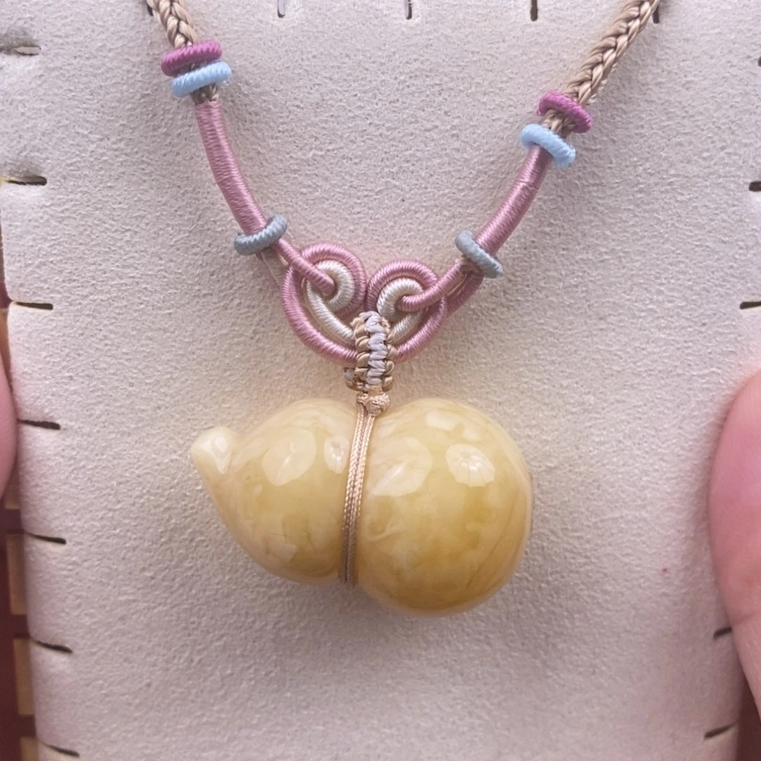 未镶嵌琥珀裸石蜜蜡葫芦