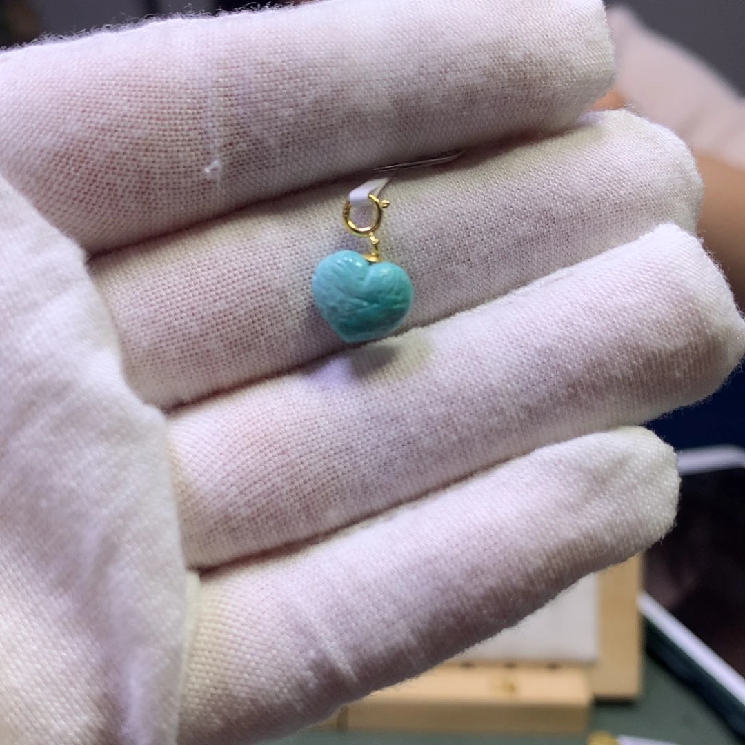 绿松石滴流18K金镶嵌