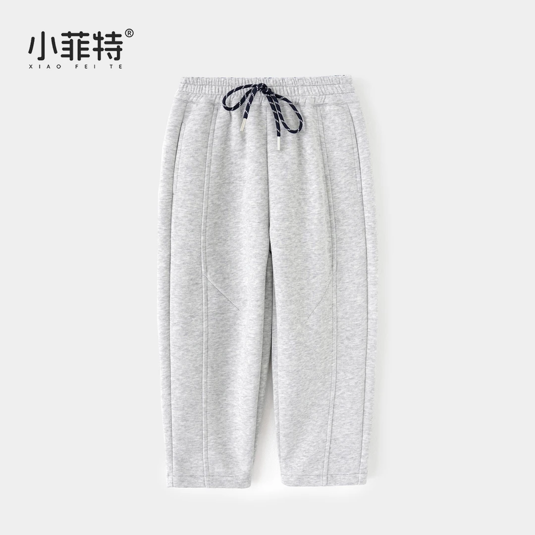 小菲特童装针织休闲裤女童秋季新款儿童时尚百搭弯刀裤JMKQ52356