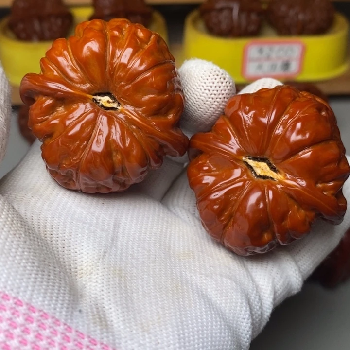 把件文玩核桃46南瓜墩