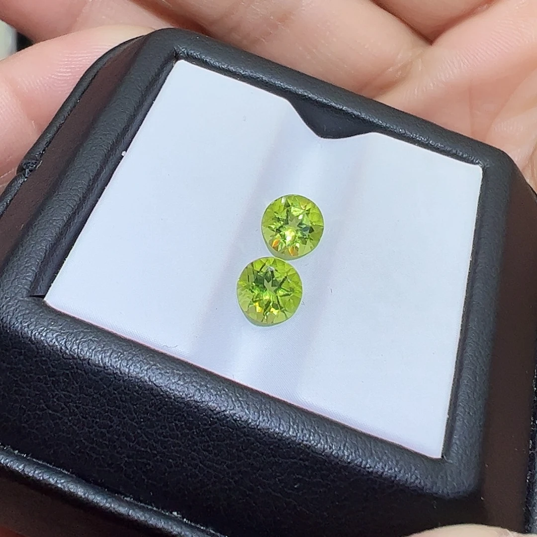 裸石未镶嵌橄榄石圆6，特价