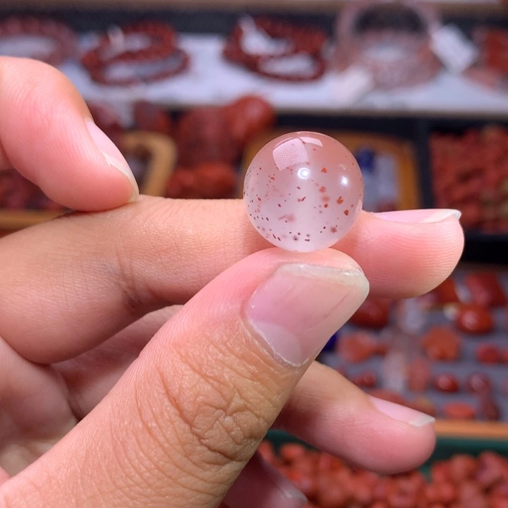 未镶嵌南红南红玛瑙满天星单珠