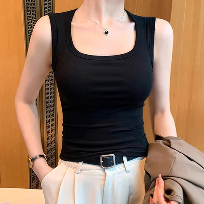 RIGHT POSE/右姿吊带背心女内搭新款爆款夏季百搭显瘦时尚轻奢感