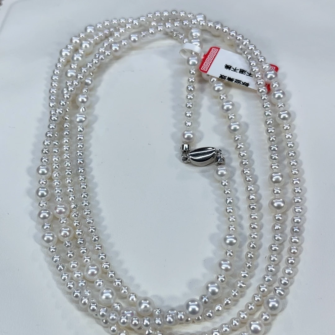 淡水珍珠银S925镶嵌颈饰