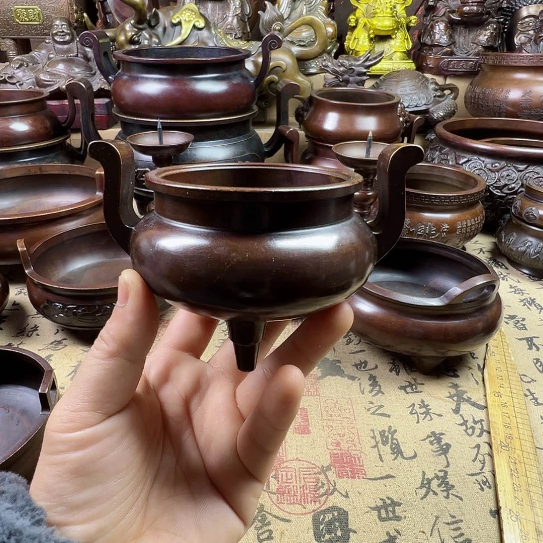 铜香炉家用供奉佛像炉