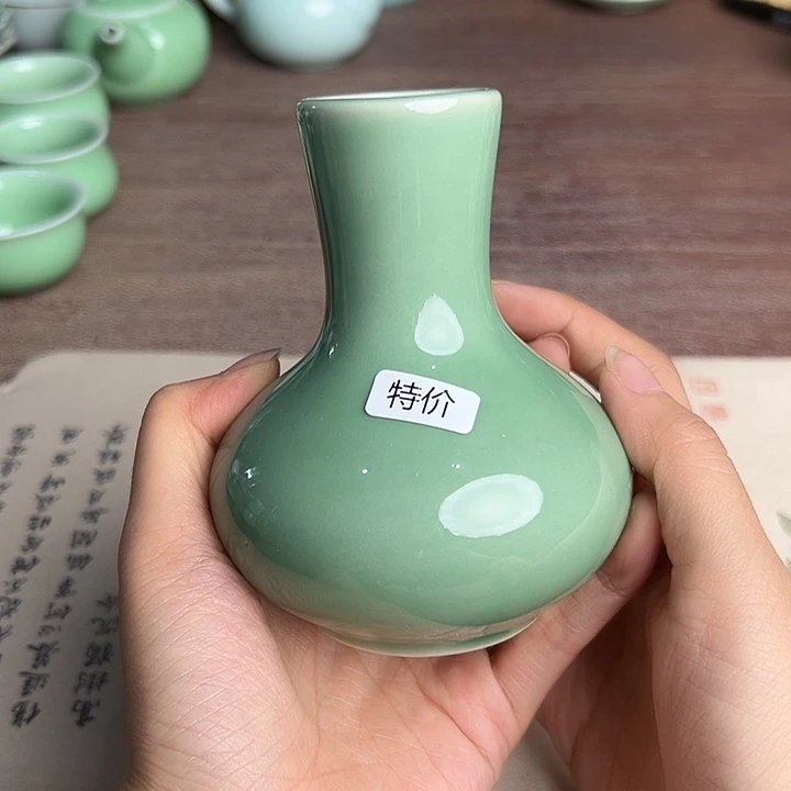 龙泉云间青瓷小米茶器