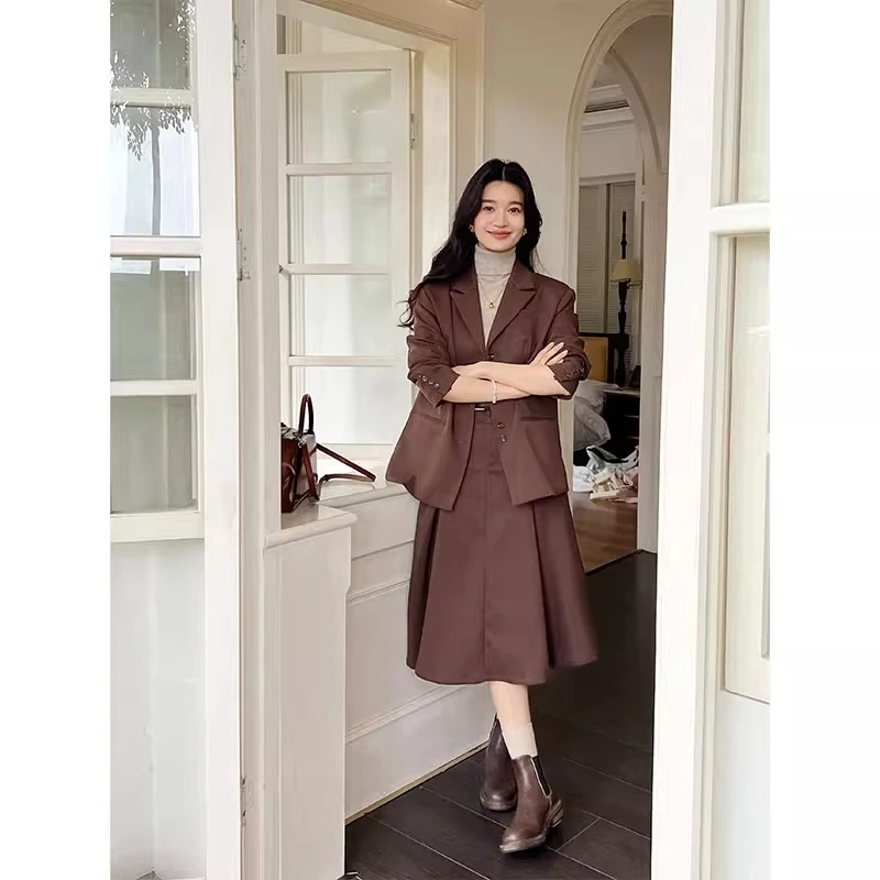 美洋MEIYANG【特卖】弗林德斯套装 斜纹花纱|通勤西服外套半身裙