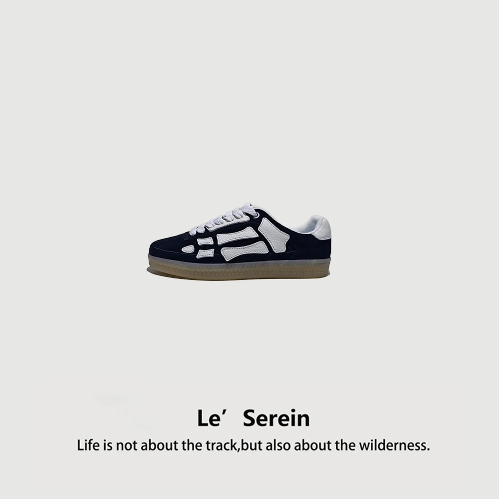 Le' Serein【月挽】2025新款低帮立体骨头休闲板鞋