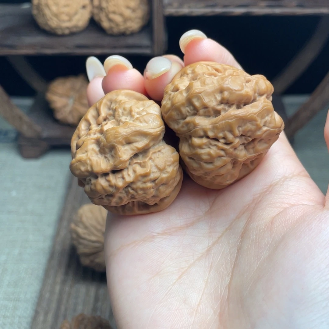 文玩核桃吊坠蛤蟆头41 全品白茬精配克重打手