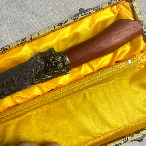A19 龙泉昊天宝剑小屠龙唐横刀手工锻打一体未开刃