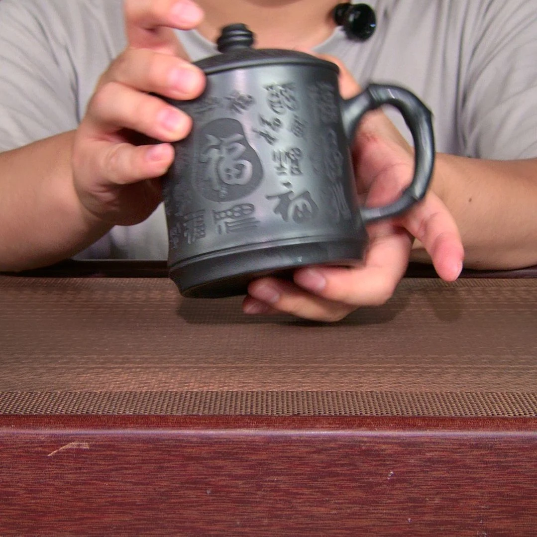 茶杯紫砂高货放漏