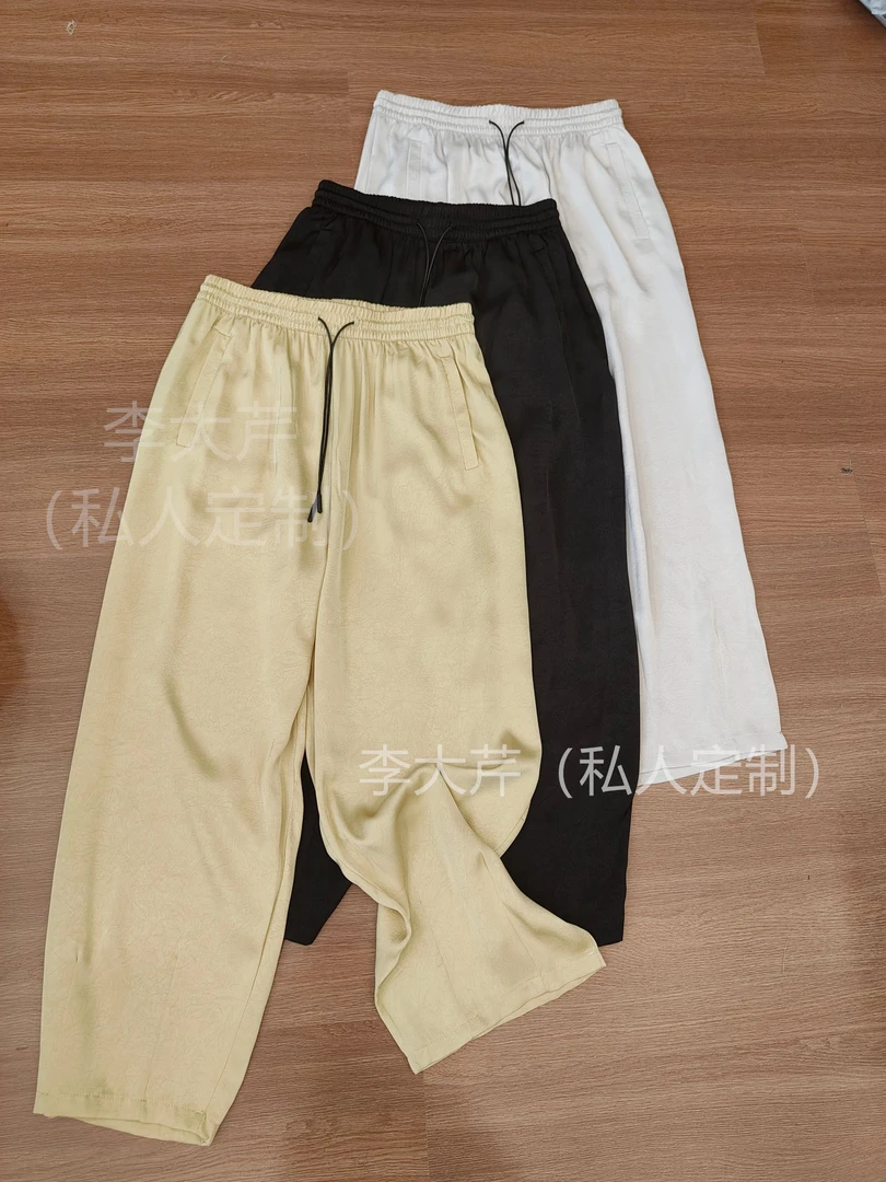 九分窄版飘飘裤 夏季宽松显瘦直筒裤超好穿