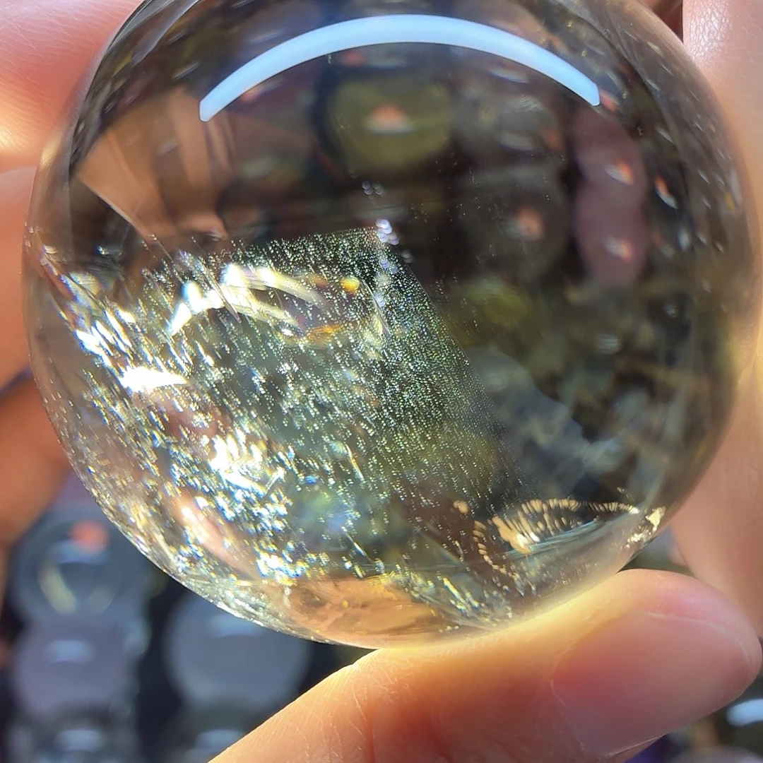 水晶未镶嵌珠宝半成品金茶意境山61