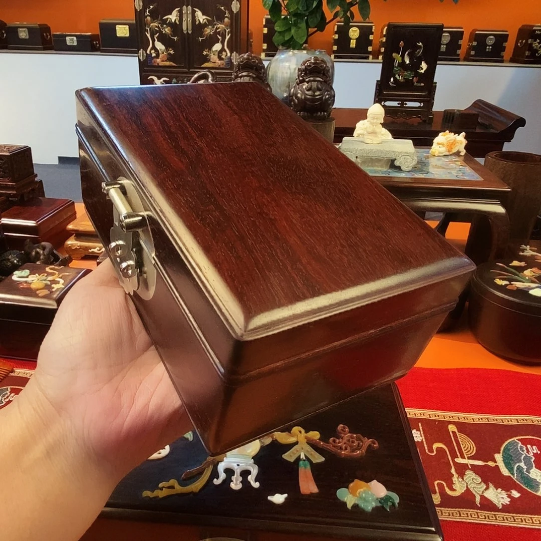 起***呢小叶紫檀印度小叶紫檀首饰盒