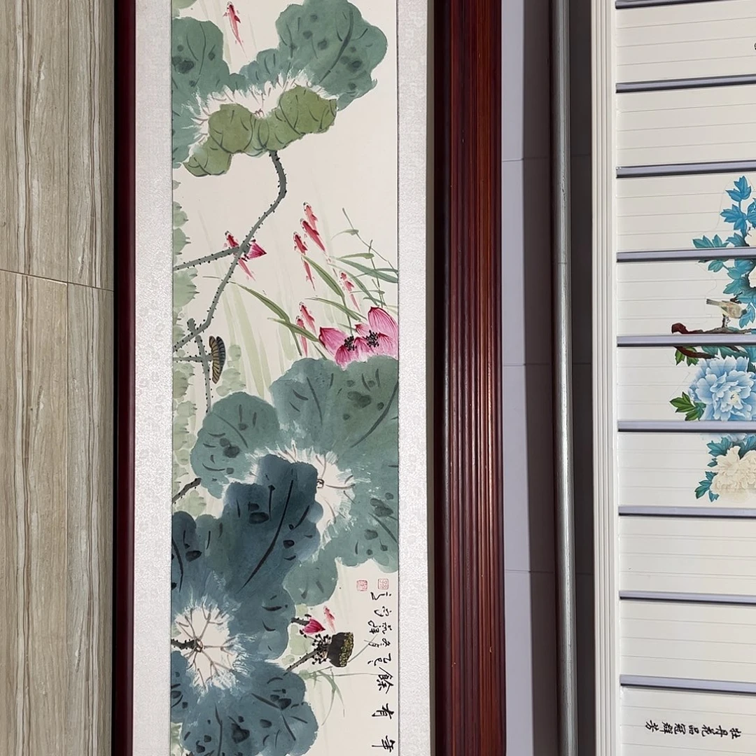 国画书画作品带框163×48