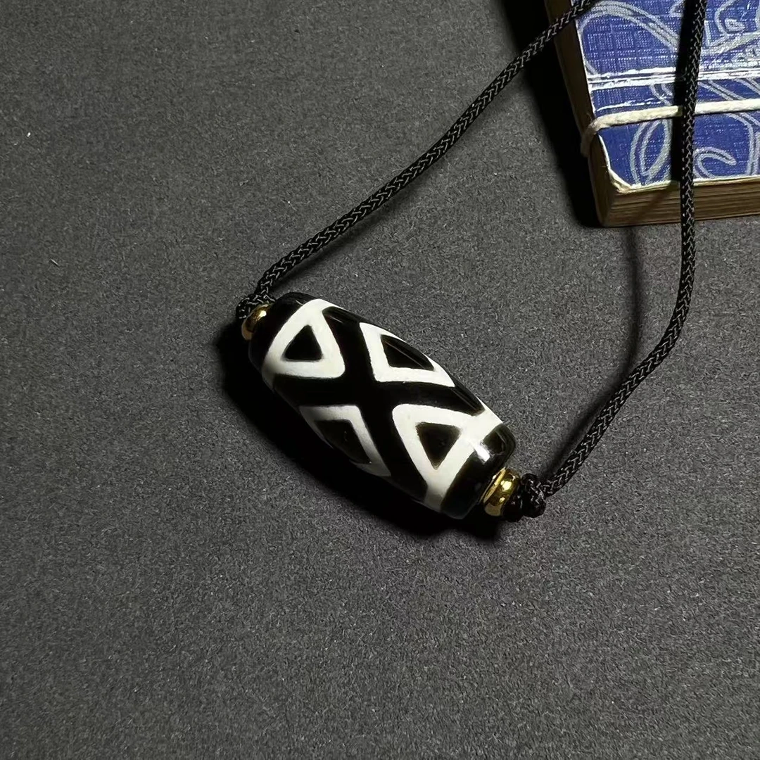 三品臻选-ZZM黑白金刚三六九玛瑙锁骨链A01H81-尺寸约27*12mm