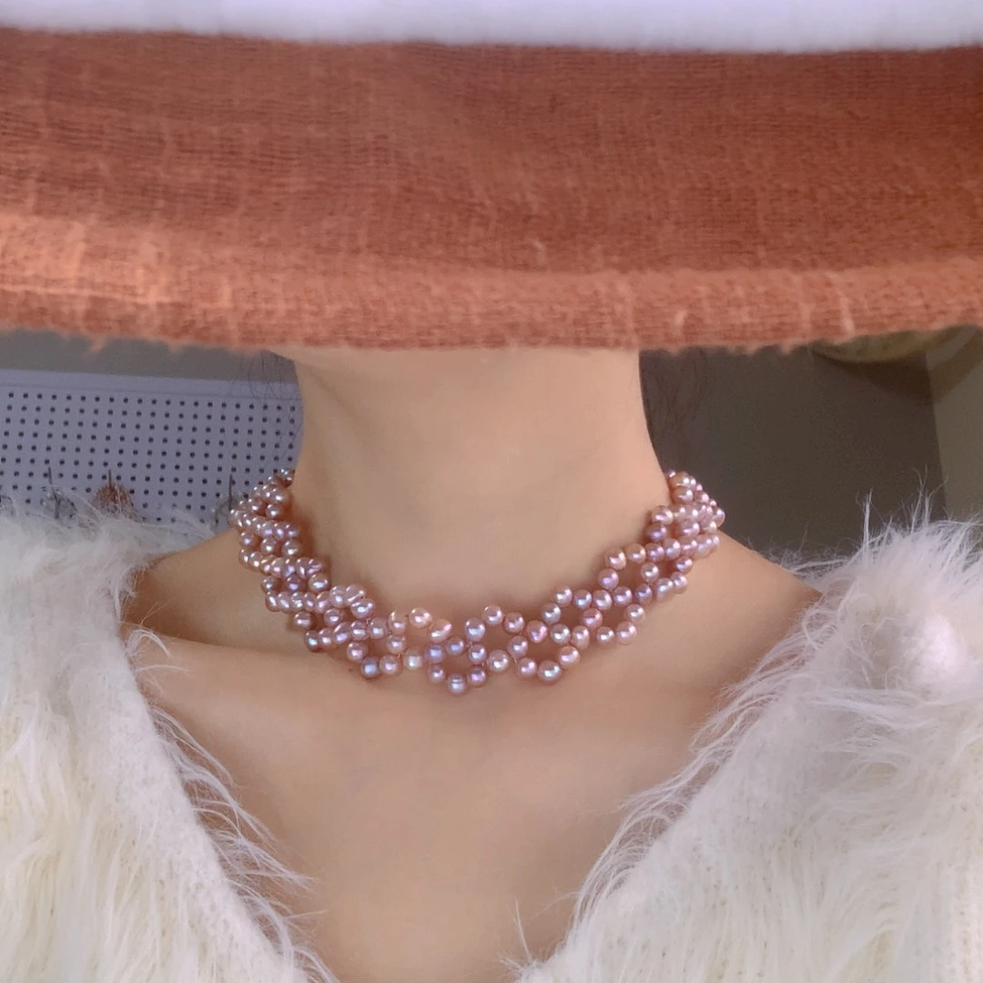 银S925镶嵌淡水珍珠耳饰