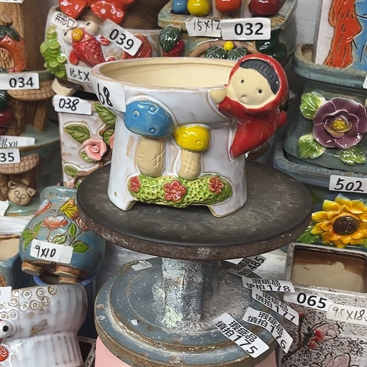 粗陶材质多肉花盆