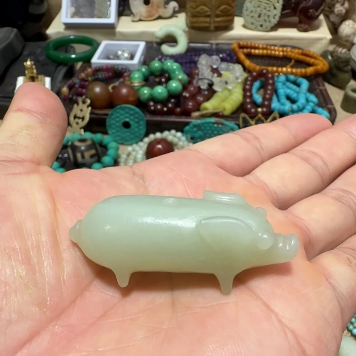 浪***东瓷器摆件手工珠子