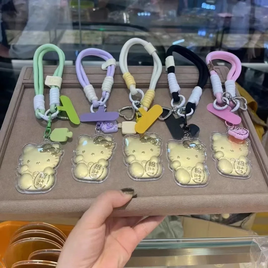 含金工艺品【 招米KT猫】可爱卡通金片 手机包包挂件 520送女朋友