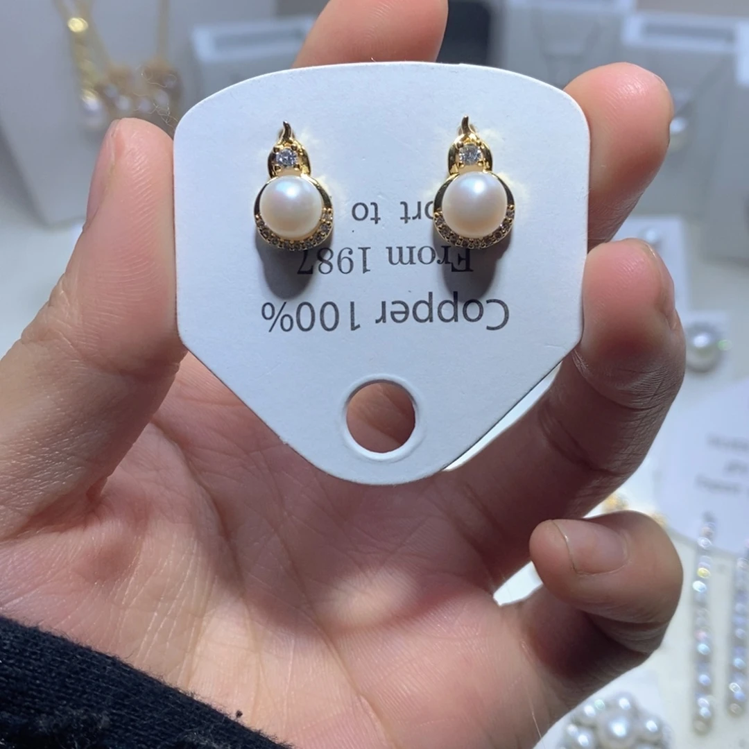 耳饰未镶嵌淡水珍珠