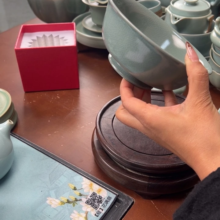 陶摆件原产地原矿釉汝瓷仓库直播
