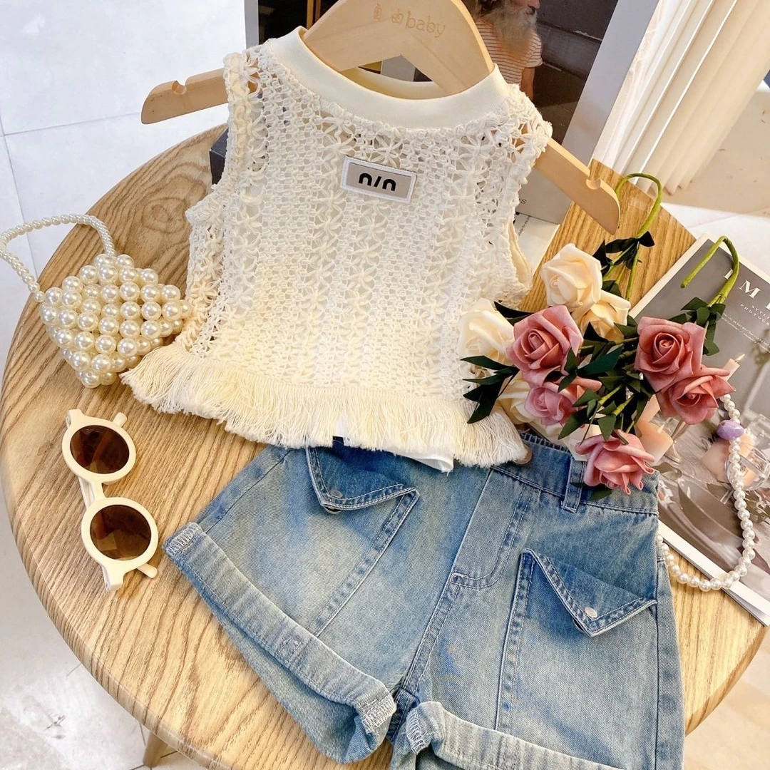 宝宝夏装套装时髦2025年款衣服儿童休闲小女孩洋气韩范衣服童装