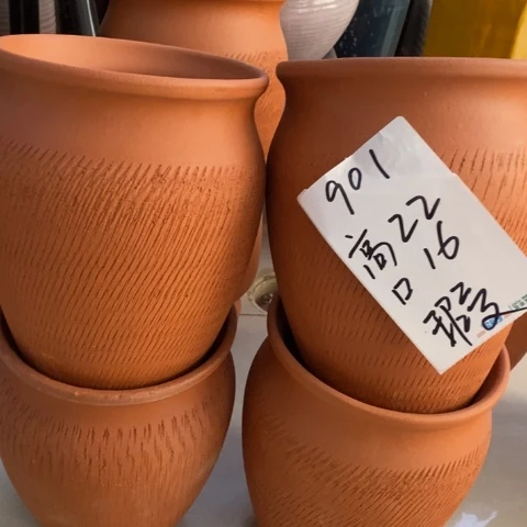 粗陶红陶花盆901