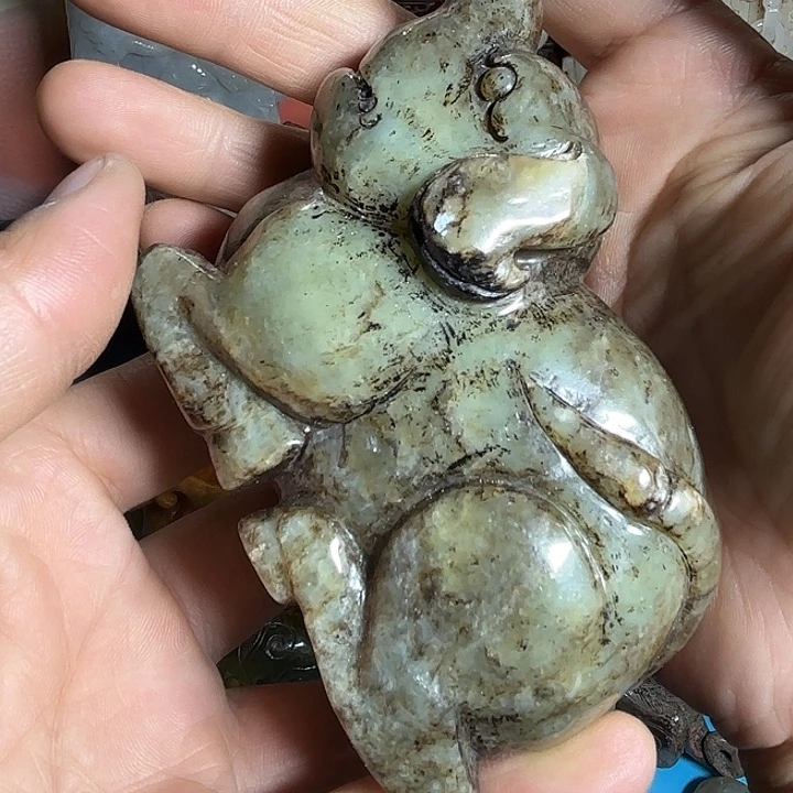 和田玉未镶嵌挂件