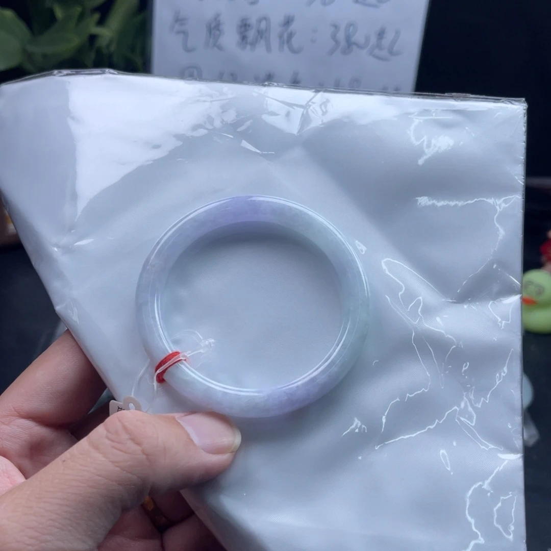 翡翠未镶嵌手镯56圆条