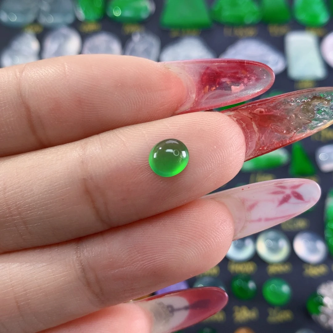 翡翠颈饰未镶嵌纯天然缅甸翡翠A货