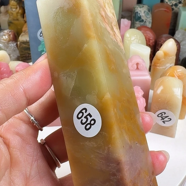 寿山石印石皮丝印石章料…..