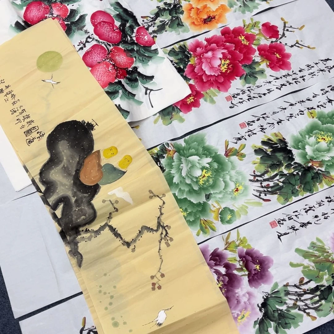 国画手绘画作品和绘画