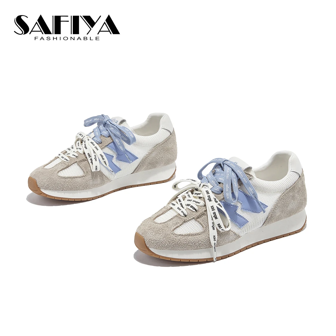索菲娅Safiya2025夏季新款时尚休闲舒适轻便运动系带鞋SFD2111A53