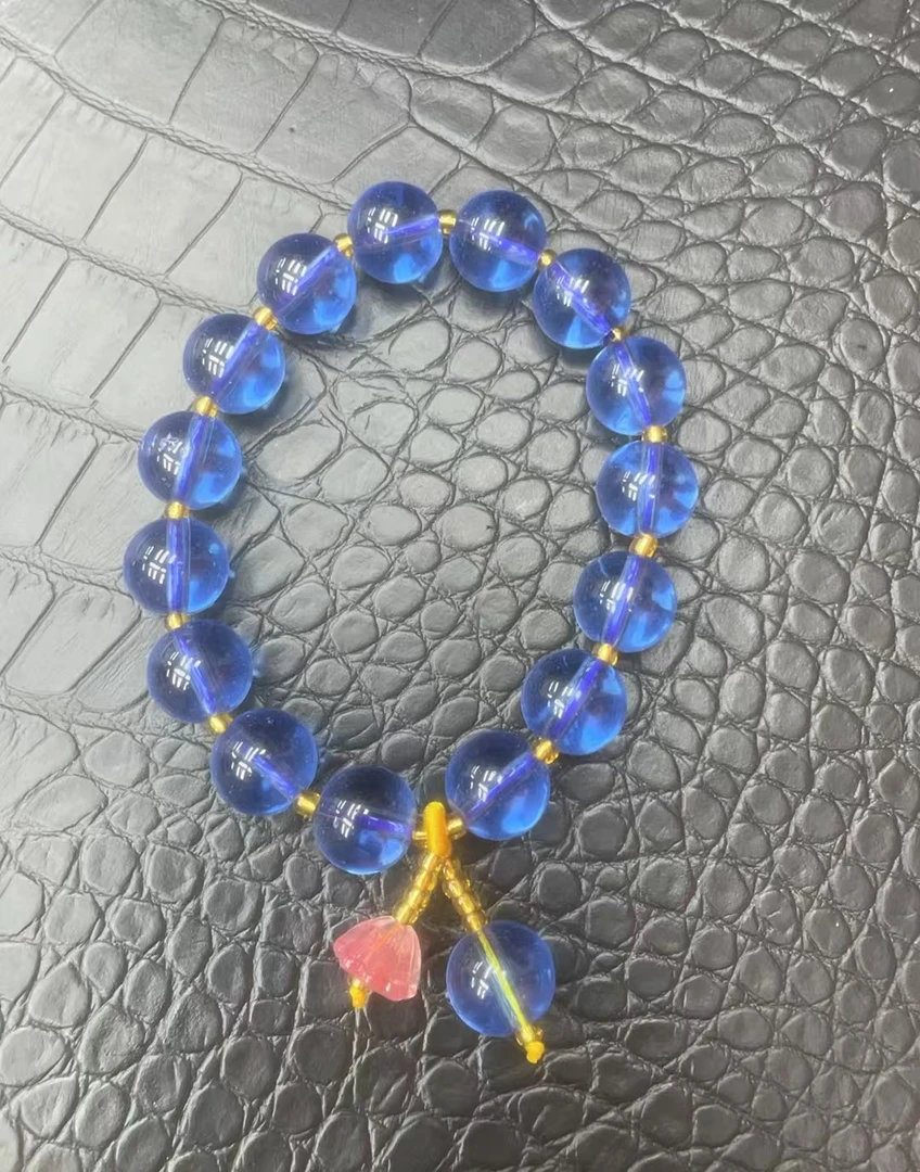 碧玺A151   蓝色手串  男女同款 时尚百搭镶嵌气质