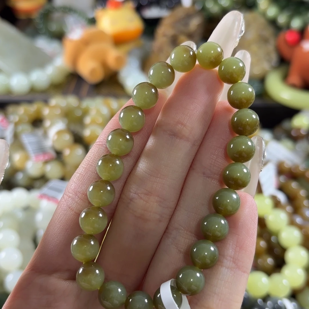 和田玉未镶嵌手链3