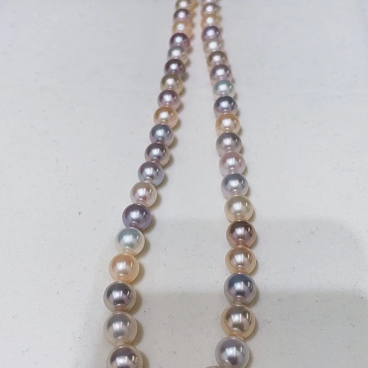 淡水珍珠银S925镶嵌颈饰