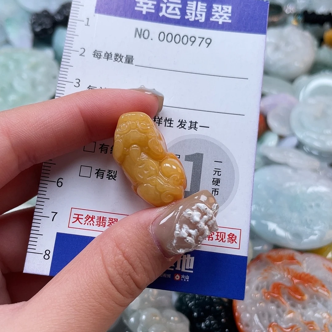 翡翠未镶嵌颈饰979