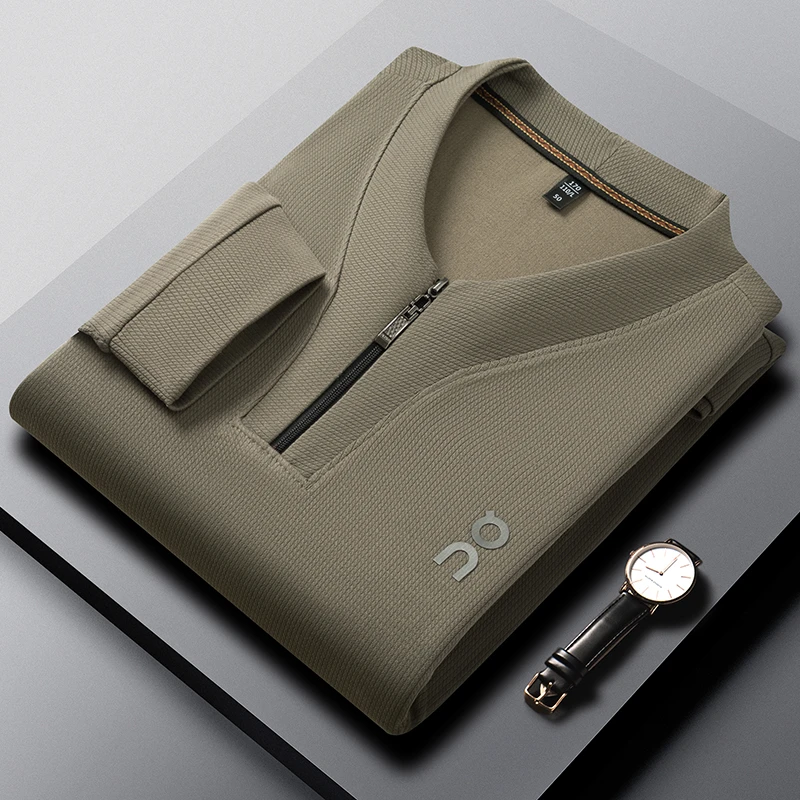 【早秋爆款】男士长袖舒适休闲优质经典半拉链秋季新款纯色休闲卫衣