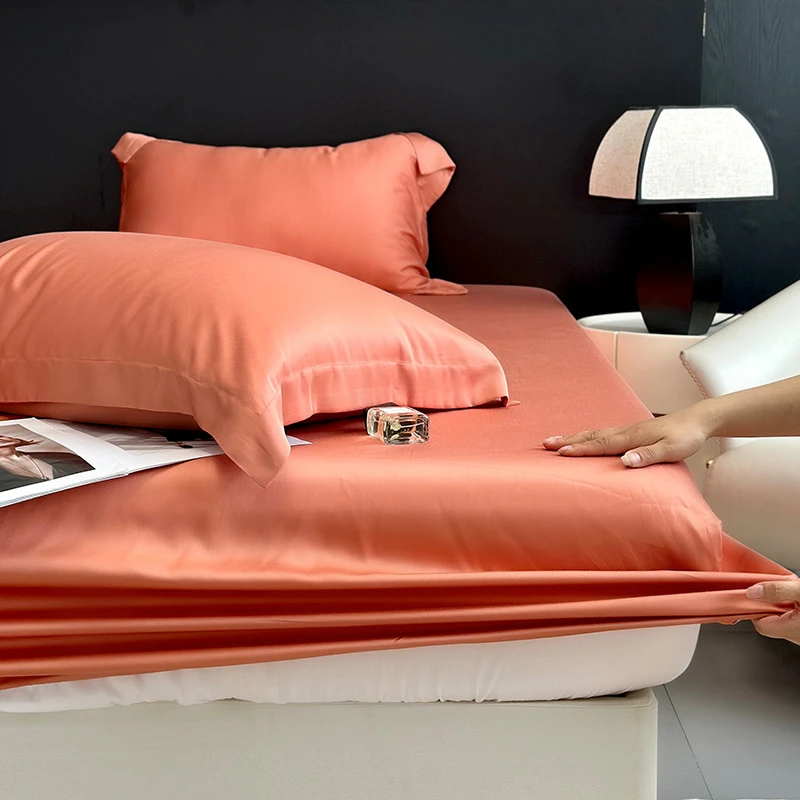莱赛尔兰精天丝夏天丝滑凉感纯色床笠全包围床垫保护罩