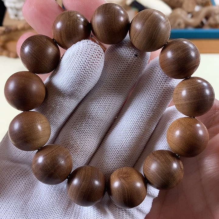 檀香木手串/手链横纹黑肉1.8奶香花香微微瑕精品福利