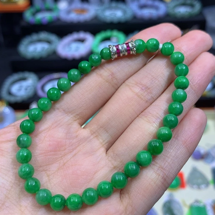 翡翠未镶嵌手链翡翠6