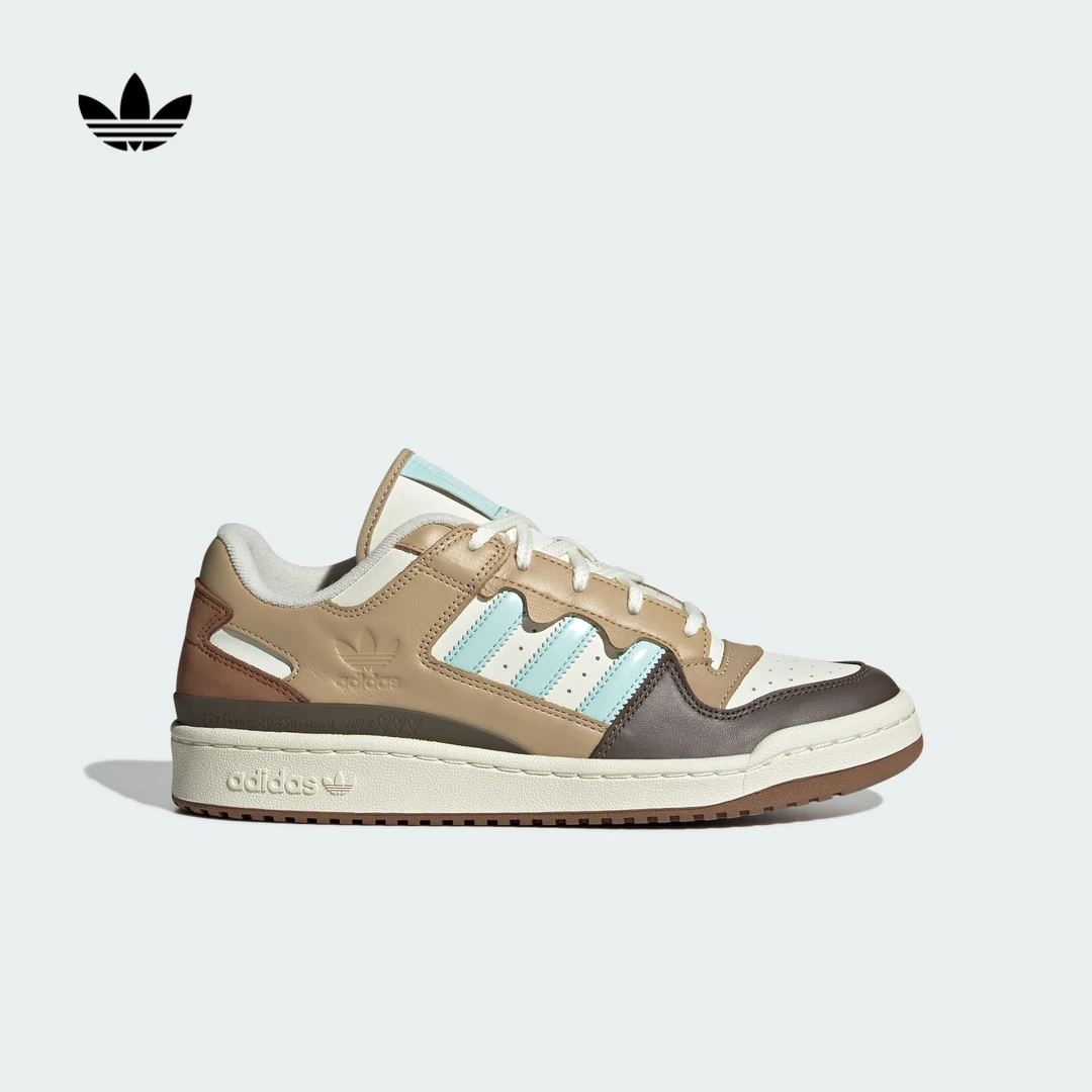 阿迪达斯三叶草FORUM LOW CL休闲低帮篮球运动板鞋男女新款JR8033