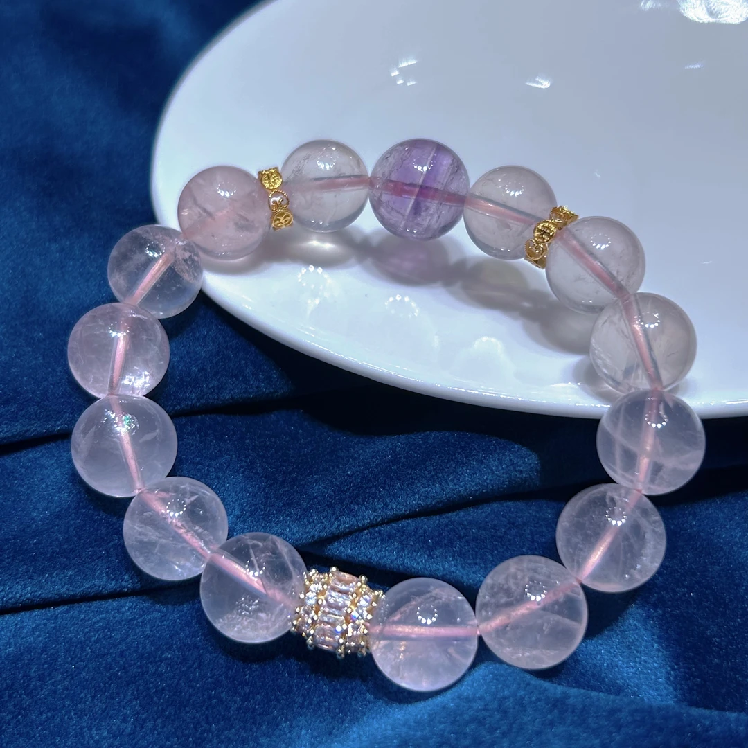 水晶diy手链【多样性发一】珠径约12mm左右【SJ008】