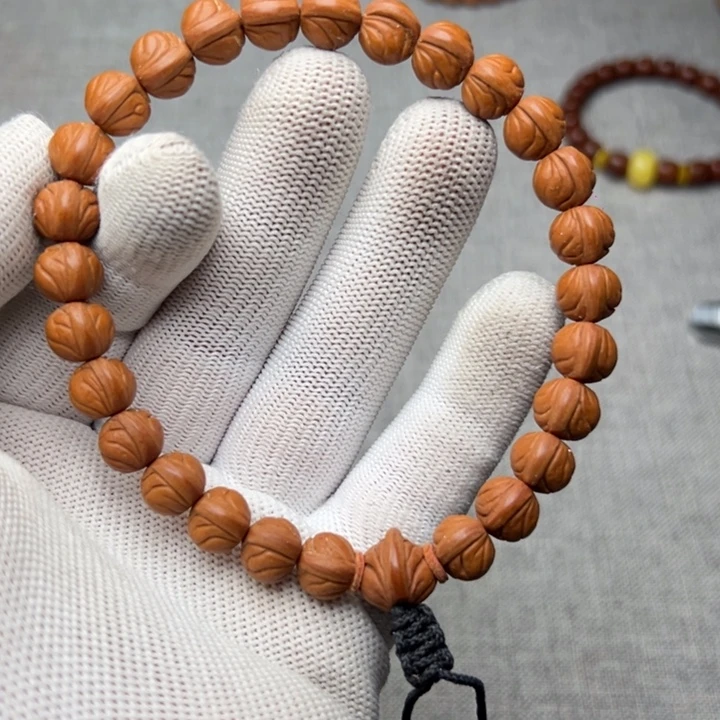 手串桃核龙纹桃核玉龙脊10+