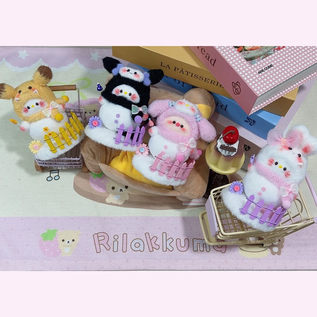 萌萌变装小雪人风花风岚花手工钩织玩偶